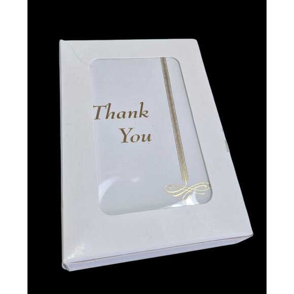 Sympathy Thank You Cards 25 Pack With Gold Foil Design & Envelopes - Picture 2 of 4